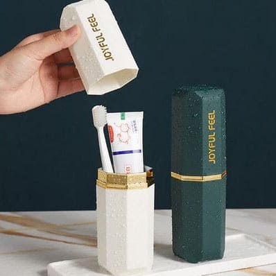 Joyful Toothbrush Holder, Outdoor Travel Camping Toothbrush Case, Durable Toothbrush Toothpaste Storage Holder, Detachable Toothbrush Mug, Bathroom Accessories Toothpaste Box Joyful Toothbrush Holder, Outdoor Travel Camping Toothbrush Case, Durable Toothbrush Toothpaste Storage Holder, Detachable Toothbrush Mug, Bathroom Accessories Toothpaste Box